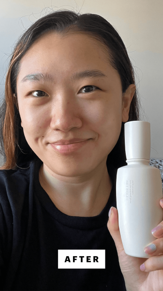 Han after applying the Sulwhasoo First Care Activating Serum